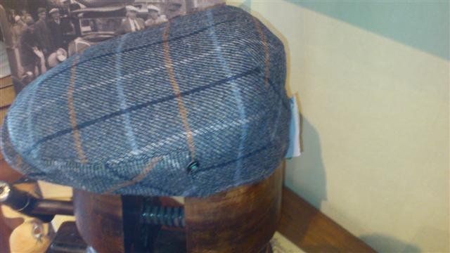 Gorra Lana Cashmere 11london 2716 gris cuadros perfilados