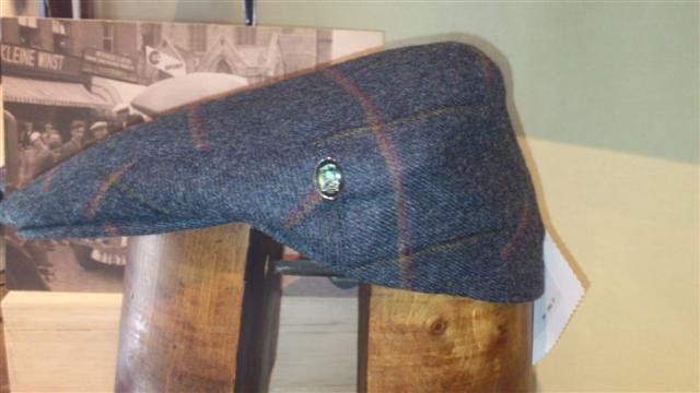 Gorra Lana Cashmere 8london 2574 gris cuadro burgeos