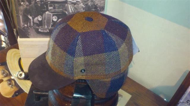 Gorrra Beisbol Cashmere Lana con orejeras y visera de Piel