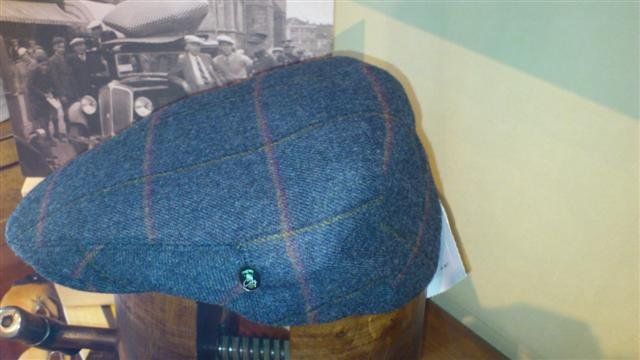 Gorra Lana Cashmere 8london 2574 gris cuadro burgeos